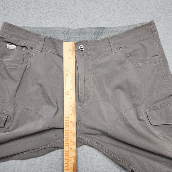 Kuhl‎ Pants Mens 40x30 Gray Utility Hiking Work Outdoors Cargo Stretch Straight - Picture 9 of 11
